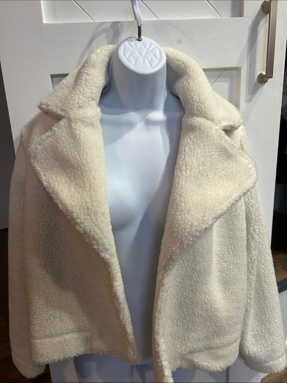 Banana Republic Cream Teddy Sherpa Jacket